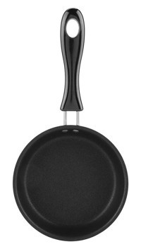 Glomora Mini Plastik Saplı Metal 12 cm Kızartma Tava Siyah