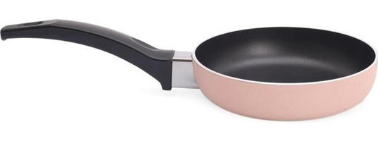 Nishev Soft Renkler Plastik Saplı Teflon 12 cm Sos Tava Krem