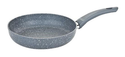Besa Plastik Saplı Alüminyum 26 cm Düz Tava Gri