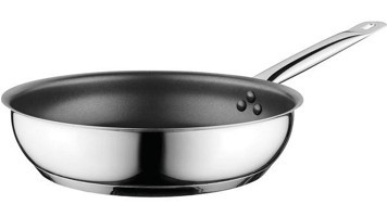 Berghoff Essentials Comfort Çelik Saplı Paslanmaz Çelik 24 cm Düz Tava Gri