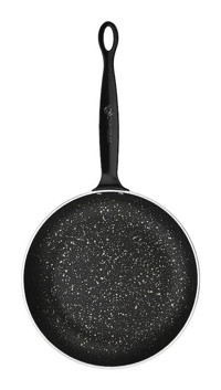 Korkmaz Pro-Chef A2845 Plastik Saplı Granit 30 cm Düz Tava Siyah