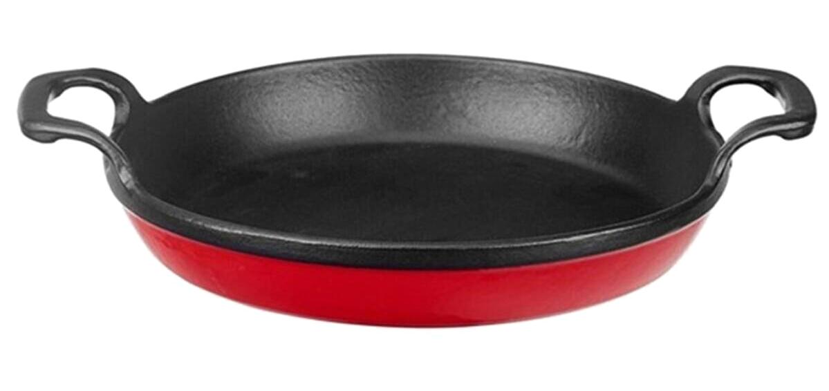 Leggno FLM4800SH16RD Döküm Saplı Döküm 16 cm Sahan Tava Kırmızı
