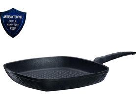 Karaca Biodiamond Antibakteriyel Saplı Diamond 28 cm Grill Tava Siyah
