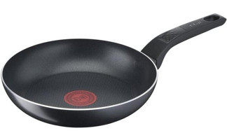 Tefal 1X Simplyclean Plastik Saplı Alüminyum 20 cm Düz Tava Siyah