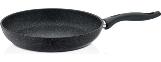 Falez Black Plus Casa Milano Plastik Saplı Granit 26 cm Düz Tava Siyah