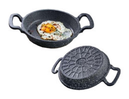 Eda Asya ZK-960 Döküm Saplı Alüminyum 16 cm Sahan Tava Gri