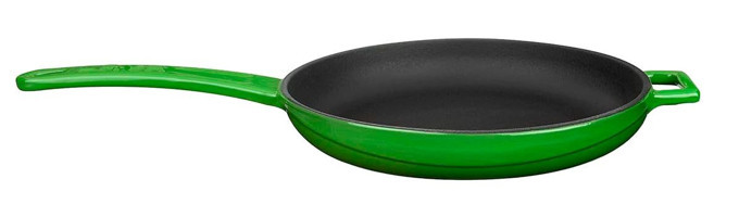 Lava Cookware Demir Saplı Demir Döküm 20 cm Grill Tava Yeşil
