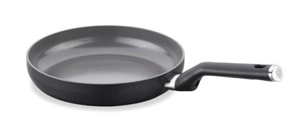 Korkmaz Lena A3890 Plastik Saplı Seramik 28 cm Kızartma Tava Siyah