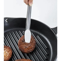 Veliday Çelik Saplı Paslanmaz Çelik 28 cm Grill Tava Siyah