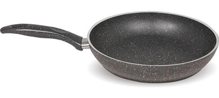 Fms Lüx Plastik Saplı Granit 26 cm Düz Tava Gri