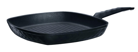 Karaca Biodiamond Plastik Saplı Diamond 28 cm Grill Tava Siyah