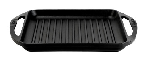 Lava Dikdörtgen Döküm 24x24 cm Grill Tava Siyah