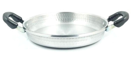 Tiesa Home Plastik Saplı Alüminyum 25 cm Kızartma Tava Gri