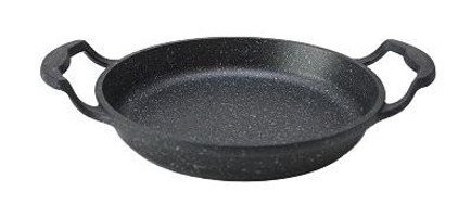 Alkar Hanımeli Granit Saplı Döküm 20 cm Sahan Tava Siyah
