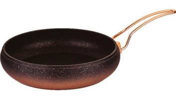 O.M.S 3241 Metal Saplı Granit 28 cm Güveç Tava Siyah