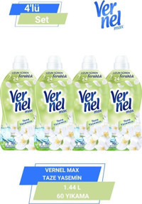 Vernel Max Konsantre Taze Yasemin 60 Yıkama Yumuşatıcı 4x1.44 lt
