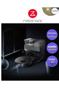 Roborock Haritalı Çöp İstasyonlu Moplu Islak Kuru 5500 Pa Siyah