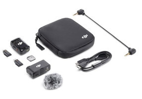 DJI Mic 2 (1 TX + 1 RX) Condenser Lightning Kablosuz Yayıncı Bluetooth USB Siyah Mikrofon Sistemi