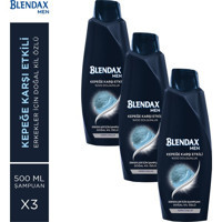 Blendax Kepeğe Karşı Etkili Kil Özlü Erkek Şampuan 3x500 ml