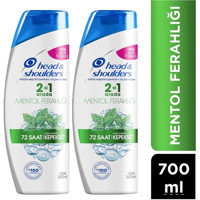 Head & Shoulders Mentol Ferahlığı Kepek Karşıtı Mentollü 2 si Bir Arada Erkek Şampuan 2x350 ml