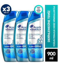 Head & Shoulders Derinlemesine Temiz Deniz Mineralleri İle Kepek Karşıtı Şampuan 3x300 ml