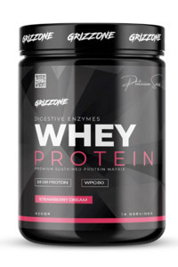 Grızzone Grızzy Çilekli Whey Protein Tozu 420 gr