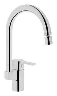 Artema Fold S A42155 Kuğu Çift Girişli Aç Kapa Eviye Bataryası Gümüş