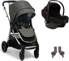 Mamas & Papas Flip XT 3 Cosmo Travel Çift Yönlü Katlanabilir Tek Elle Kapanan 360 Derece Dönen Tam Yatar Travel Sistem Bebek Arabası