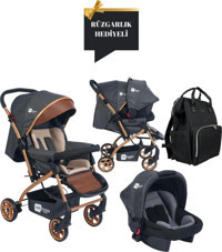 Mimma Baby Artemis Çift Yönlü Katlanabilir 360 Derece Dönen Tam Yatar Travel Sistem Bebek Arabası