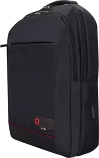 Plm Lucca 15.6 inç Kumaş Su Geçirmez Sırt Laptop Çantası Siyah