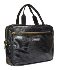 BloominBag LB15022 13 inç Kumaş El-Omuz Laptop Çantası Siyah
