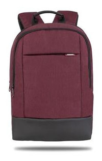 Classone Twin Color TW1505 15.6 inç Kumaş Su Geçirmez Sırt Laptop Çantası Bordo