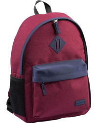 Classone BP-V161LK 15.6 inç Kumaş Su Geçirmez Sırt Laptop Çantası Bordo-Lacivert