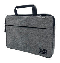 Differ Studio 13.3-14 inç Kumaş Su Geçirmez El-Omuz Laptop Çantası Gri