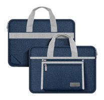 Novstrap Sleeve 13.6 inç Oxford Kumaş Su Geçirmez Kılıf Laptop Çantası Lacivert