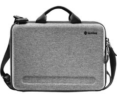 Tomtoc FancyCase A25F2G2 16 inç Kumaş Su Geçirmez El-Omuz Laptop Çantası Gri
