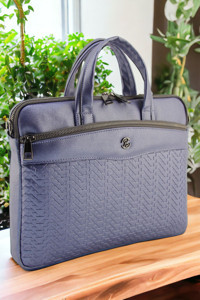 Qub Club 13-13.3 inç Kumaş El-Omuz Laptop Çantası Mor