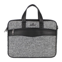 Case Club 13 inç Kumaş Su Geçirmez El-Omuz Laptop Çantası Gri