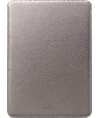 Comfyable 15 inç Deri Su Geçirmez Kılıf Laptop Çantası Gümüş