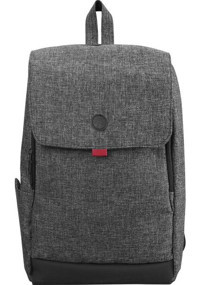 Addison 300566 15.6 inç Deri Sırt Laptop Çantası Gri