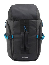 Addison 301008 15.6 inç Deri Sırt Laptop Çantası Siyah