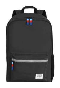 Mack Pop 15-15.9 inç Kumaş Su Geçirmez Sırt Laptop Çantası Siyah
