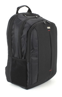 Case Club 17 inç Polyester Su Geçirmez Sırt Laptop Çantası Siyah