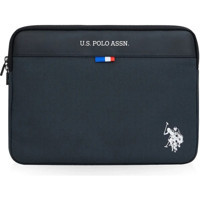 U.S. Polo Assn. 13-13.3 inç Deri Kılıf Laptop Çantası Gri