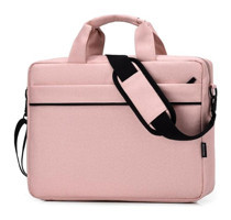 Jms 14.1 inç Polyester Su Geçirmez El-Omuz Laptop Çantası Pembe