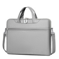 Cicilin 13.3-14.1-15.6 inç Kumaş Su Geçirmez El-Omuz Laptop Çantası Gri