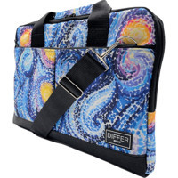 Differ Studio Van Gogh Desenli 15.6 inç Kumaş Su Geçirmez El-Omuz Laptop Çantası Mavi