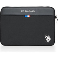 U.S. Polo Assn. PLEVR23798 13-13.3 inç Polyester Su Geçirmez Kılıf Laptop Çantası Siyah