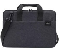 Mack City Fit 15.6 inç Kumaş Su Geçirmez El-Omuz Laptop Çantası Siyah