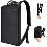 Zinz B02K01 13-14 inç Polyester Su Geçirmez Sırt Laptop Çantası Siyah
